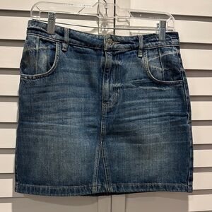 Guess Dark Blue Denim Mini Skirt